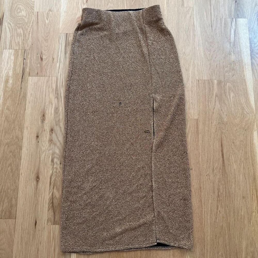 Women's Show Me Your Mumu gold skirt in size small
